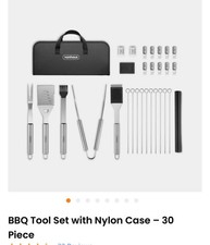 30Pc BBQ Tool Set, VonHaus Barbecue Accessories Kit, Barbeque Utensils