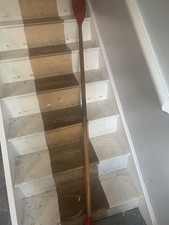 vintage wooden oar kayak  canoe paddle 6' 6" when together