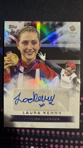 Laura kenny auto topps - auto,