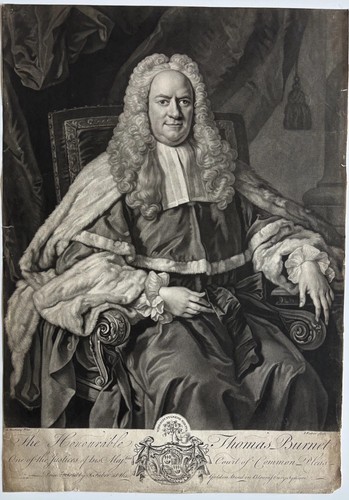 Antique mezzotint engraving - mezzotint,