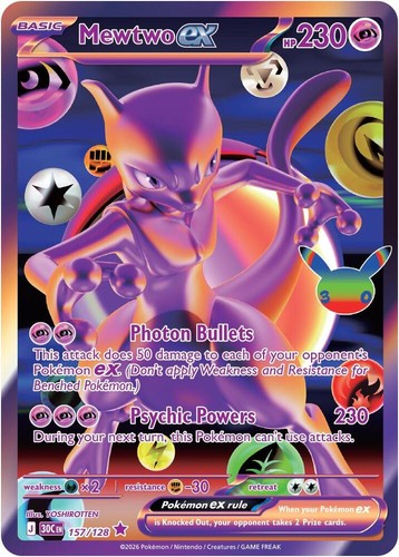 Pokemon 157 128 mewtwo ex - -,