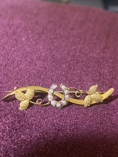 Lovely antique 9ct - yellow, gold