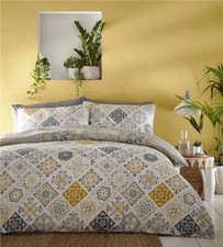 Ethnic duvet sets ochre yellow