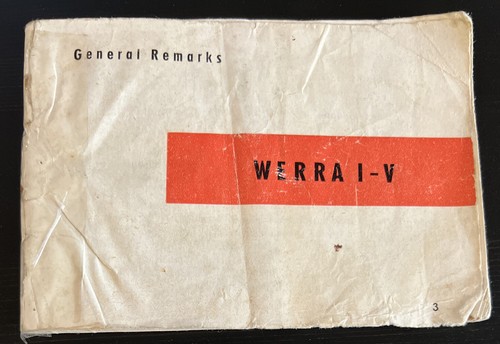 Genuine werra v - genuine, camera