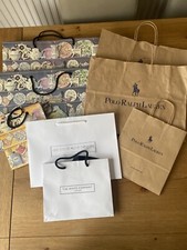 Bundle Of 8 Designer Paper Shopping Carrier Bags