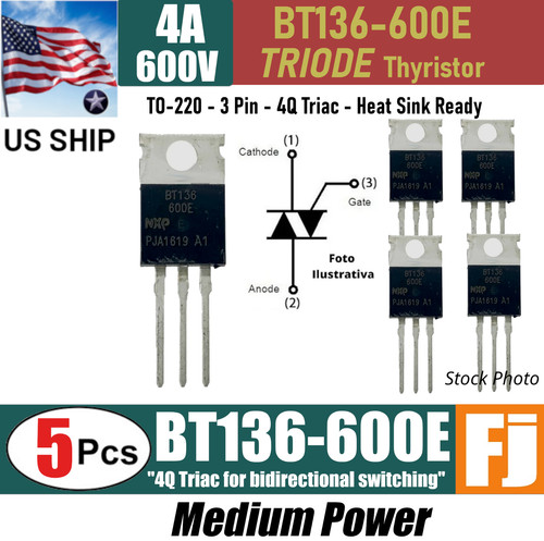 Bt136 600e 600v - 5x,