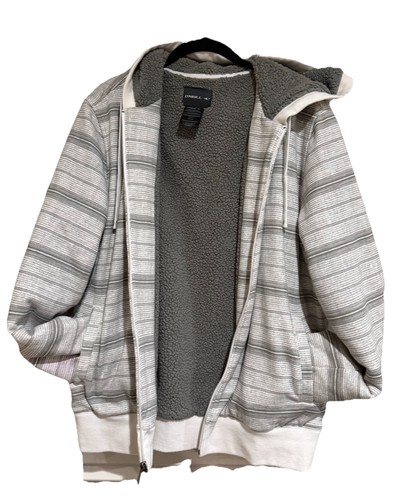 Neill gray stripe full zip - stripe,