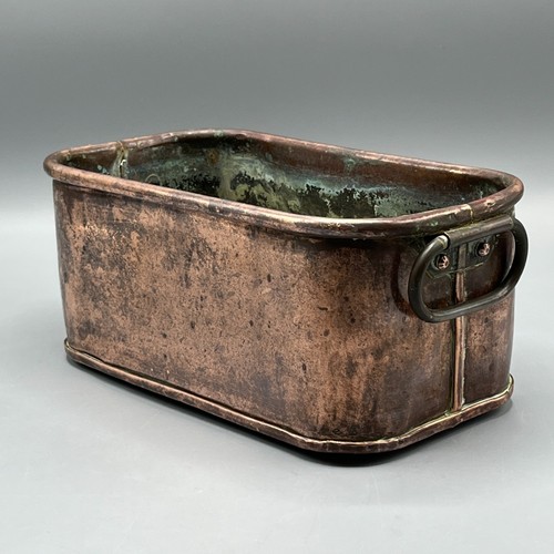 Antique copper indoor planter - copper,