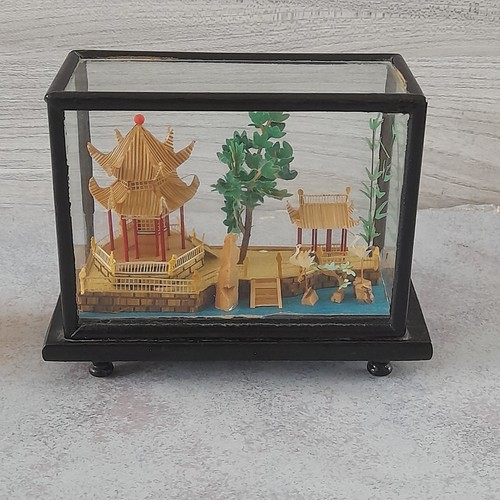 Vintage chinese diorama - vintage,
