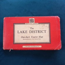 The Lake District Ordnance Survey Map 1963 Vintage  Map