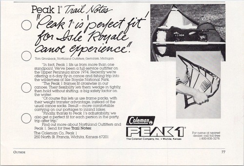 Coleman peak vintage - peak,