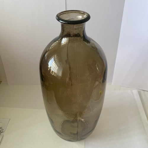 Large brown glass - large, vase