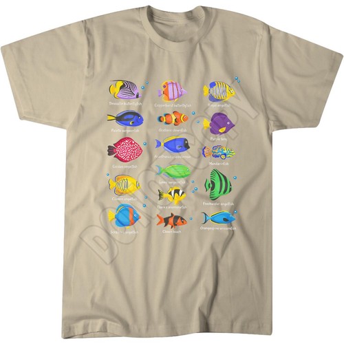 Types fishes shirt - fishes, t-shirt