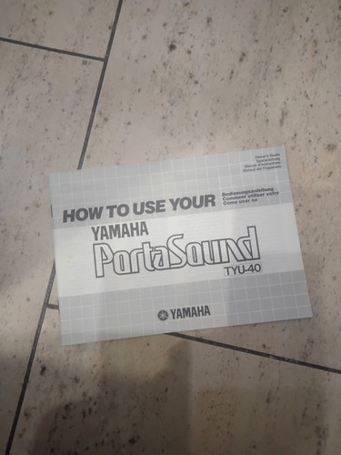 Yamaha portasound tyu - yamaha,