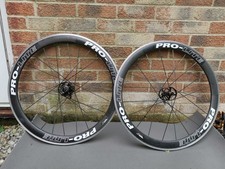 Pro-Lite Gavia Carbon Wheelset Clincher Alu Brake Track Carbon Spokes 50mm Deep