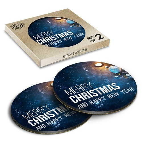 Boxed round coasters - round,