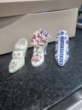 3 X Vintage ornamental shoe