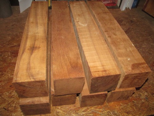 Two feq teak - (2), turning