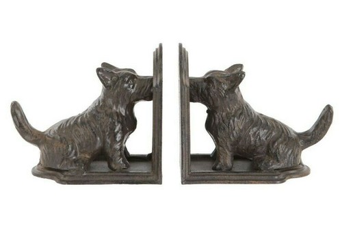 Pair cast iron terrier - of, dog
