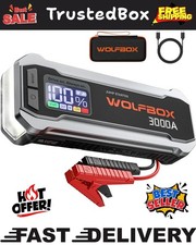 WOLFBOX Car Jump Starter 3000A Booster Jumper Power Bank Battery Charge Portable