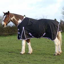 50G FILL  TURNOUT RUG LIGHTWEIGHT STANDARD NECK HORSE RUG WATERPROOF 600D SIZES