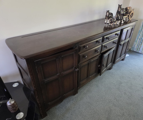 Ercol dark wood - sideboard, with