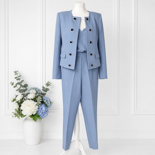 Zara blue piece suit set - piece,