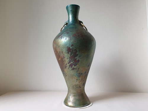 Amphora vase large - amphora, raku