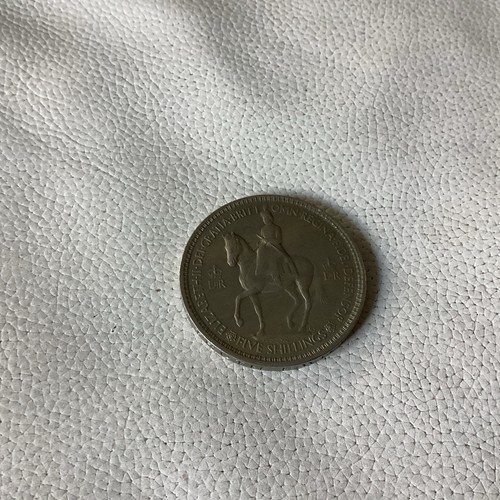 1953 five shilling - five, piece