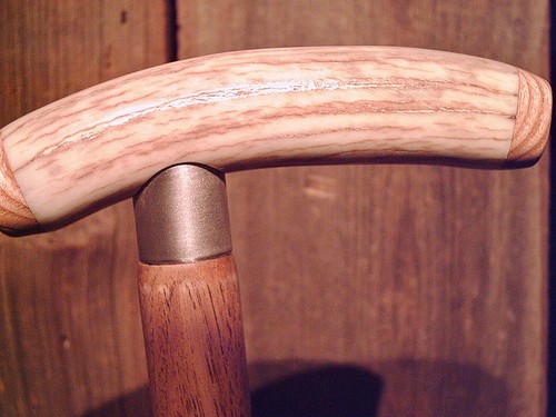 Walking cane deer antler - walking,