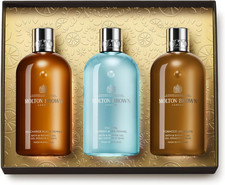 Molton Brown Woody & Aromatic Bath & Shower Gel Gift Set – 3 x 300 ml Body Wash