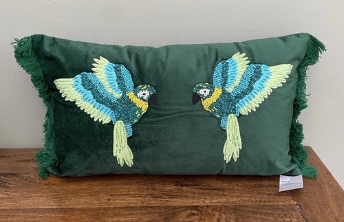 Next cushion parrot beaded - cushion,