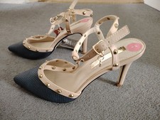 XTI Nude Navy Embellished