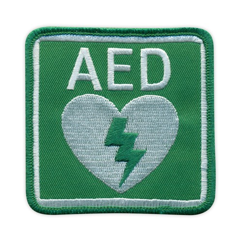 Aed green and white - -,
