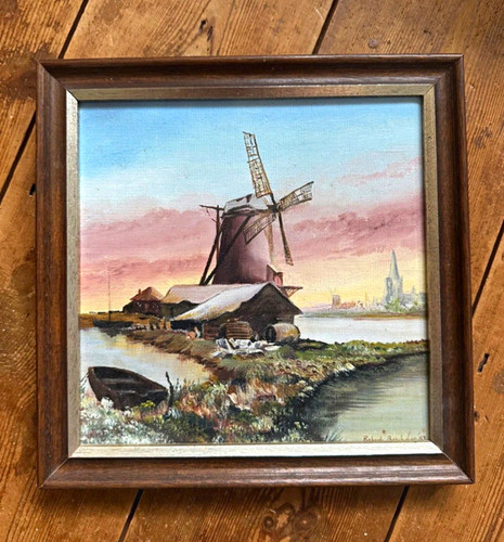 Dutch windmill scene 1983 - "dutch, scene"