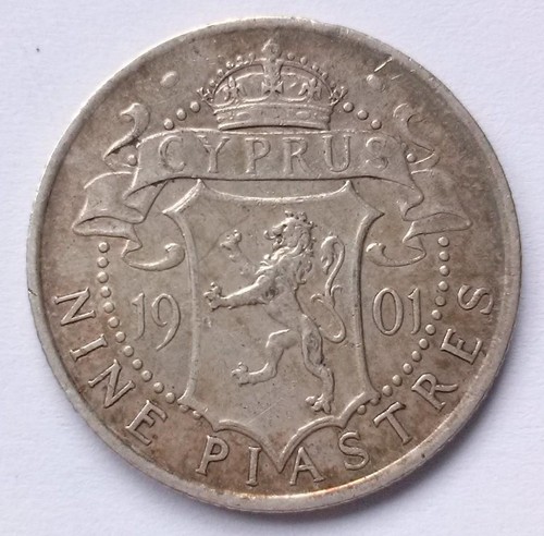 1901 cyprus piastres coin - 1901,