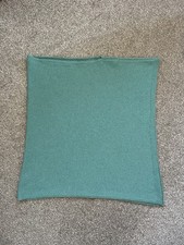 Brora 100% Cashmere Gauzy Knit Poncho Sea Green RRP £235
