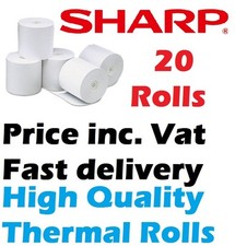 Sharp XE-A307 Cash register Paper Box 20 Paper Thermal Rolls - Box of 20 rolls