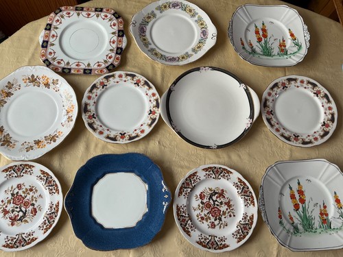 Vintage serving cake - serving/cake, plates