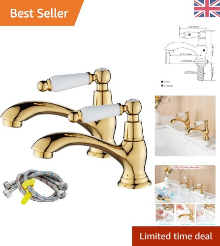 Polished gold victorian basin - polished,