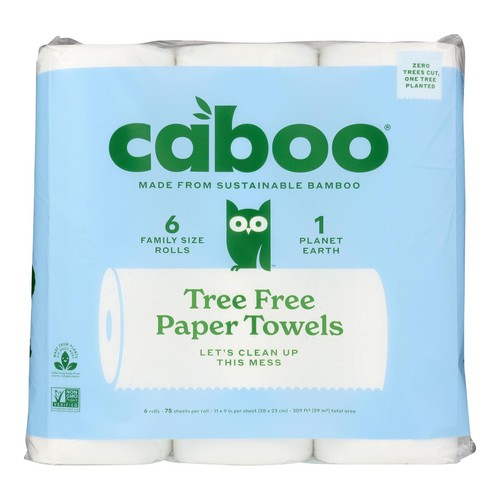 Caboo paper towels 75 sheet - caboo,