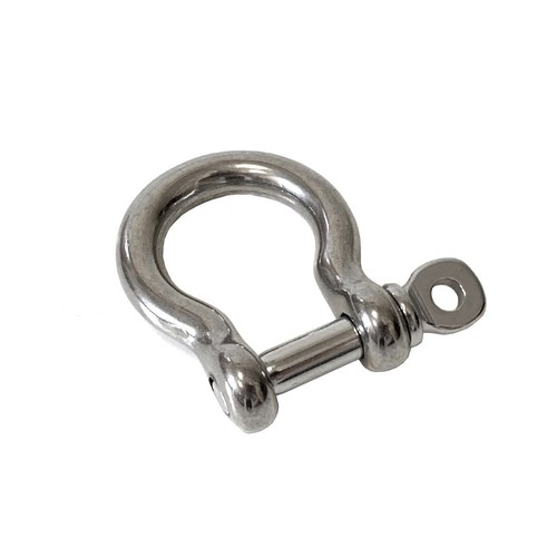 Stainless steel bow shackle - steel,