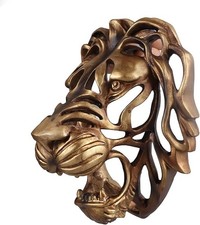 Gold Lion Head Wall Art