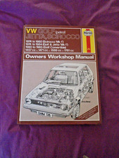 Haynes Vw Jetta Scirocco Mk 1