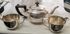TEA SERVICE silver plate ART