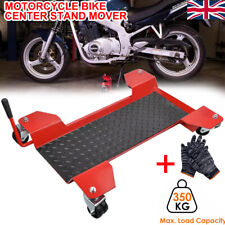 Heavy Duty Motorcycle Dolly Centre Stand Garage Parking Motorbike Mover to 350KG