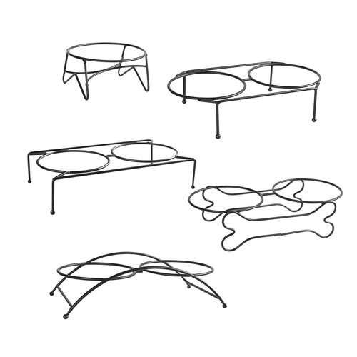 Elevated raised bowls stand - raised,