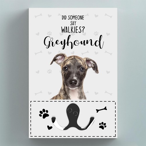 Walkies greyhound themed wall - greyhound,