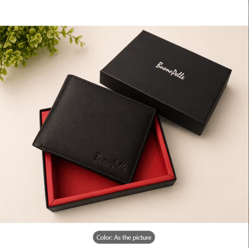 Mens genuine leather wallet - genuine,