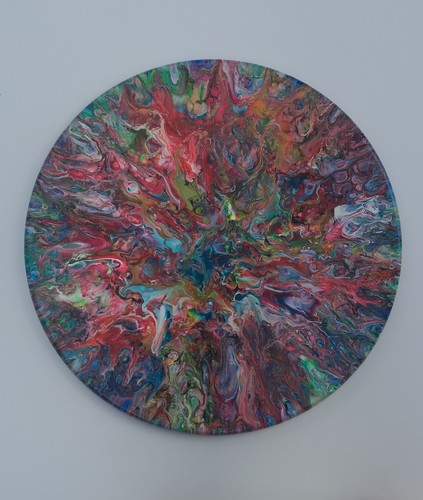 Handmade painting fluid art - painting,